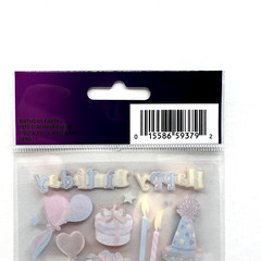 Sticko Birthday Party Stickers Foil Accents Scrapbooking Cardmaking