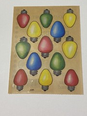 Christmas Scrapbooking Stickers Provo Craft Christmas Lights Bulbs Multi Color