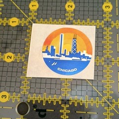Vintage Cardesign HOT SPOTS Foil Mylar Sticker Mod VTG 80s CHICAGO