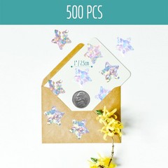 500PCS Metallic Star Stickers, Reflective Foil Stars for Behavior Charts, Silver