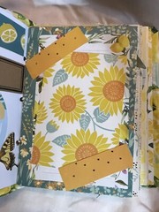 Lemon Themed Junk Journal 6 X 8 X 2” Approximately 40 Pg