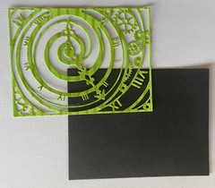 ROMAN NUMERAL ￼GEAR CLOCK Die-Cuts(4pc)Cogs•Steampunk •Background•Time•Rectangle