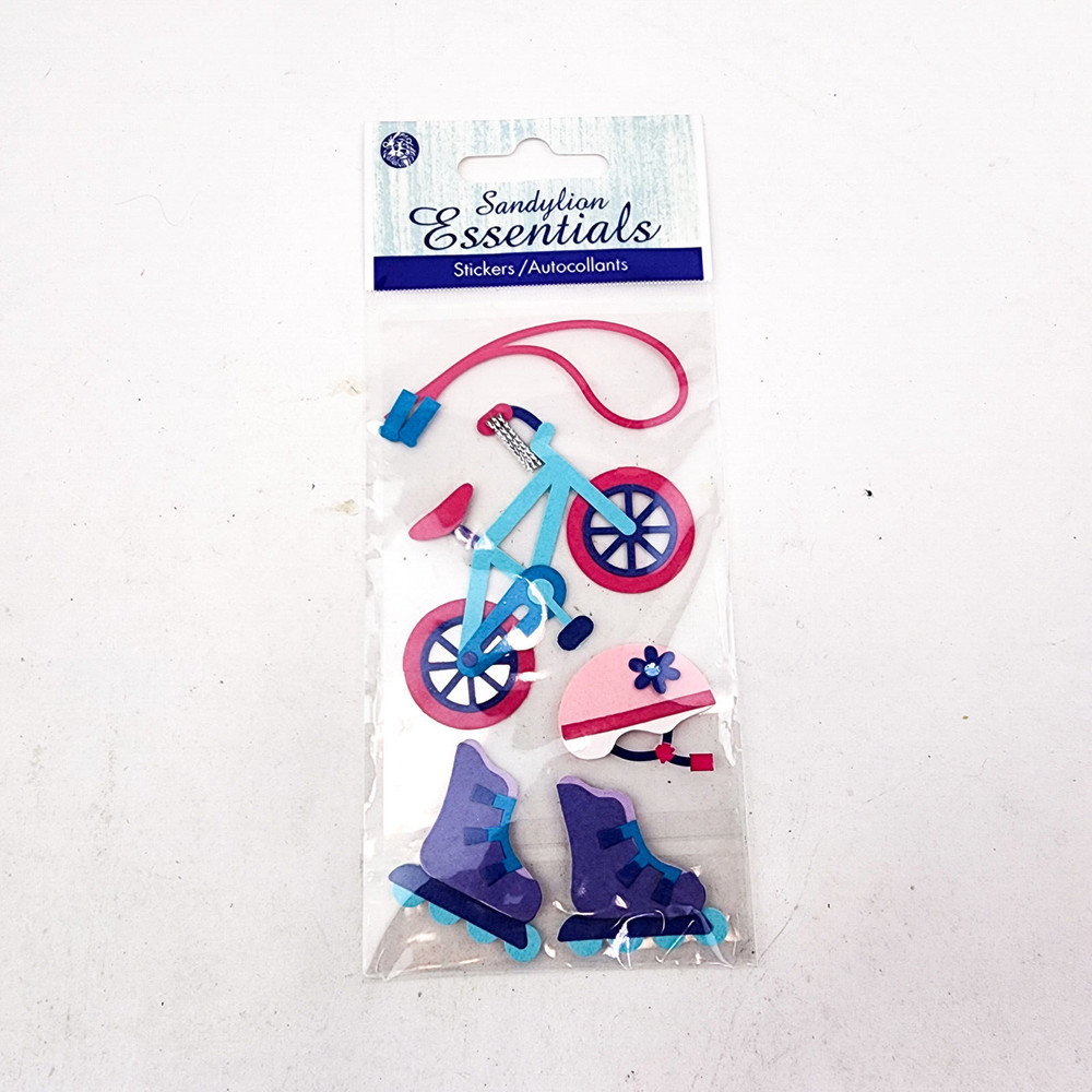 Sandylion Essentials Dimensional Stickers Play Time Girl 2004 Sealed Package a