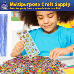 3D Puffy Stickers for Kids – 40 Sheets, 950+ Foam Stickers for Toddler Girls & B