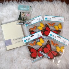 Martha Stewart &Jolees Stickers Textured Solid Cards NEW Bundle