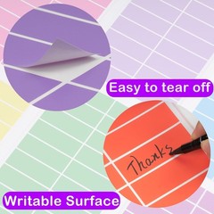 High-Quality 3×1 Inch Self-Adhesive Colored Labels – 12 Colors, 480 Total Labels