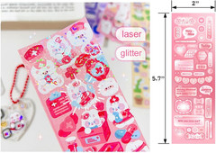 100 Sheets Stickers Deco Stickers,Photocards Journaling Anniversary Family Photo