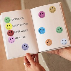 1 Inch Shiny Happy Face Stickers Circle Dots Labels Reward Stickers Teachers …