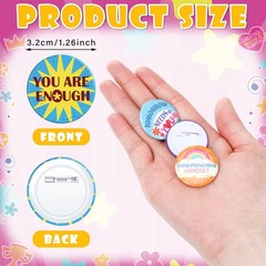 240 PCS Reward Button Pins Employee Of The Month Badges 12 Styles Appreciation