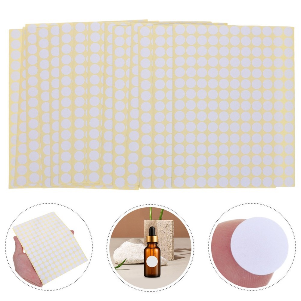 7425 Pcs Mini Round Labels Small Stickers Flavor Bottle for Glass Containers