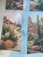 6JunkJournal Tags, Junk Journal Supplies, Scrapbooking, cactus tags ￼