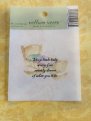 NEW Lot 8 BABY / Children Transparencies Vellum Words Phrase Verses, Scrapbook
