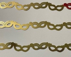 «MASQUERADE» MASK BORDER SILHOUETTE DIE CUT/ CUTS (IRIDESCENT, BLACK, OR GOLD)