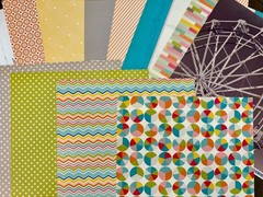 October Afternoon Midway Scrapbook Kit 1 2012 Rare Vintage Carnival Lot (76)