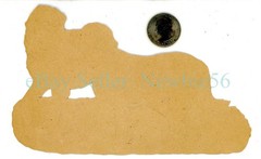 Victorian Die-Cut – ENGLISH MASTIFF DOGS – Large Chromolithograph Scrapbooking