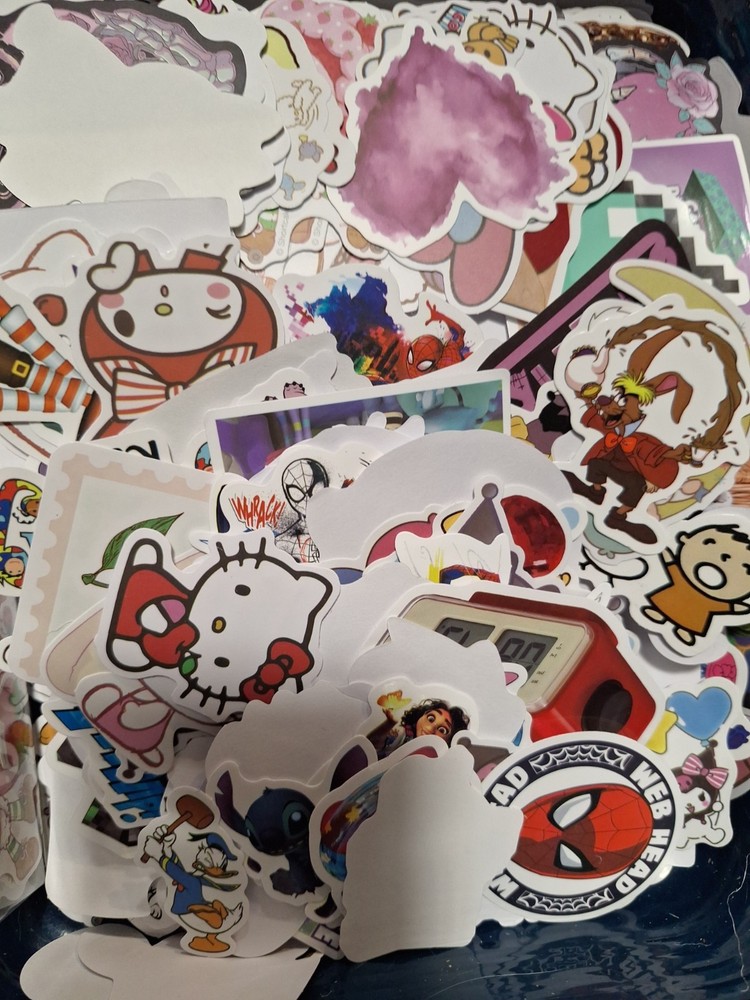 Lot of 50 Assorted Stickers for laptops water bottle FREE SHIPPING