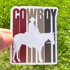 Cute COWBOY stickers, ranch, horse, hat, 50pcs, Decal, cowboys, western