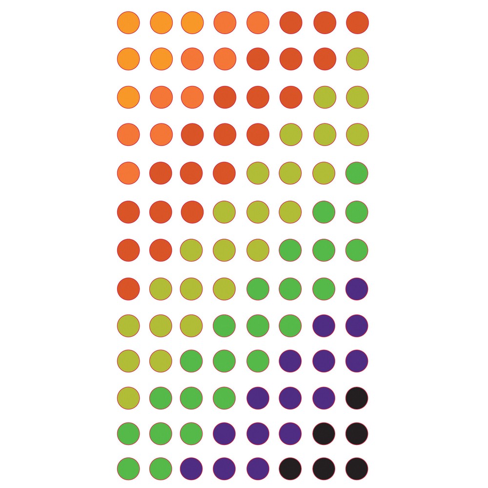 Scrapbooking Crafts Stickers Stickos Halloween Puffy Dots Orange Purple Black