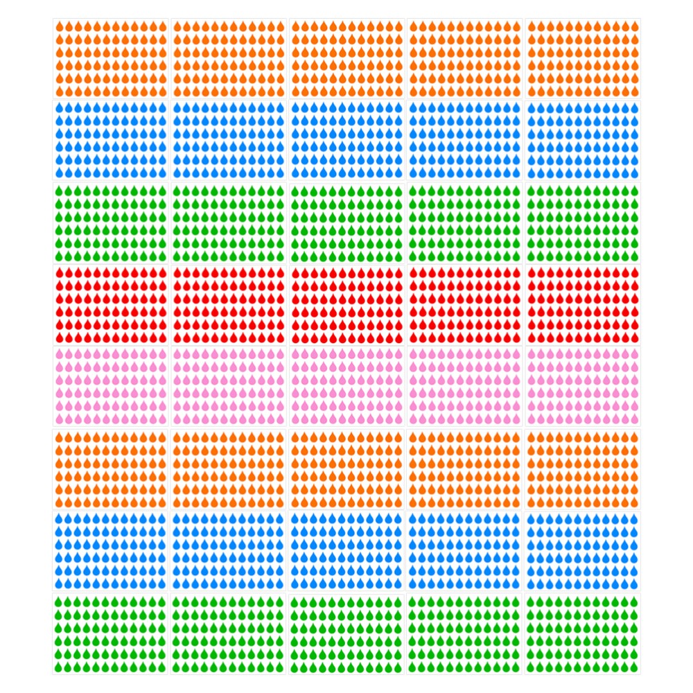 100 Sheets Adhesive Index Tabs Dot Decal Stickers Decorative Labels