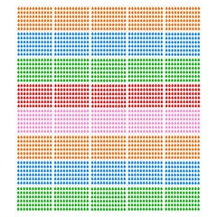 100 Sheets Adhesive Index Tabs Dot Decal Stickers Decorative Labels