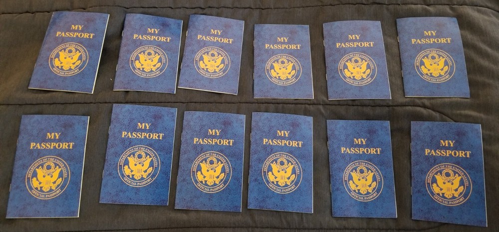 Kicko Passport Sticker Book For Parties – 12 Pack – Pad Of Famous Places