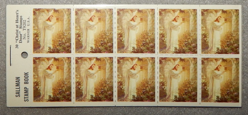 Sallman Jesus at Heart’s Door Stickers (30 @ 1″ x 1 1/4″) New