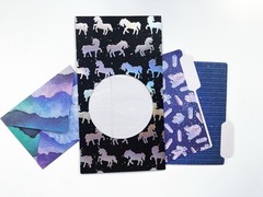 Galaxy And Zodiac Themed Scrapbooking Lot – Used