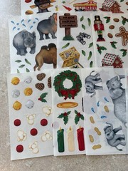 Lot of 24 Strips & Sheets of Creative Memories Scrapbook Stickers, Some Vintage