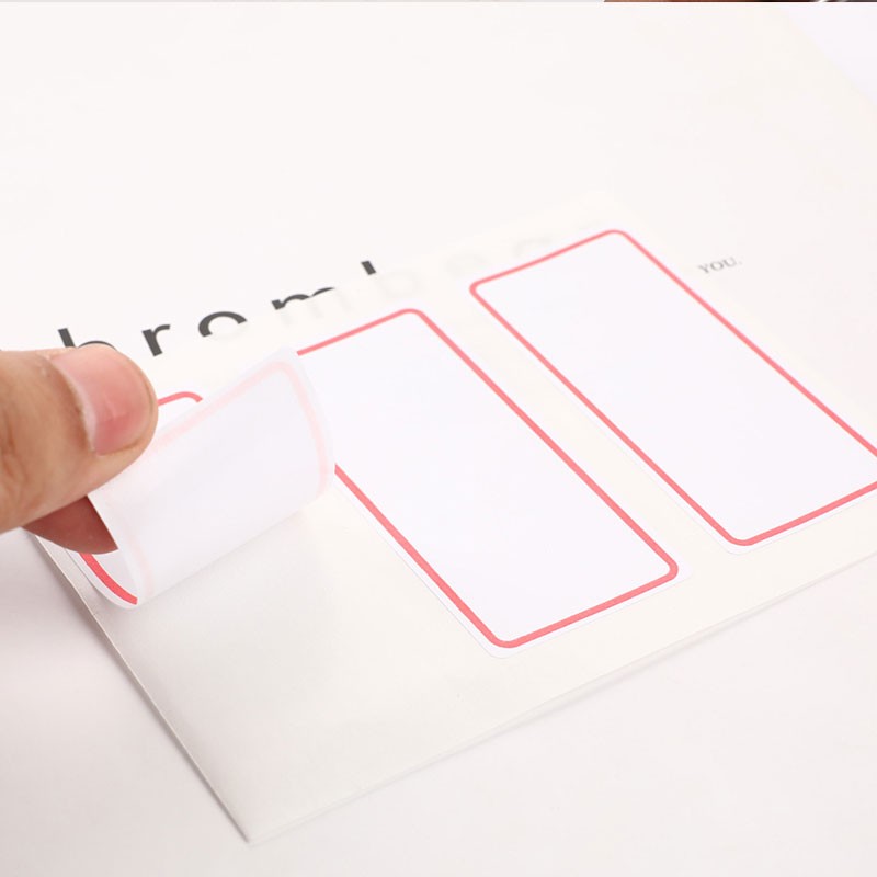 36 labels stickers Sheets White Self-Adhesive Label Name Sticker Blank N..X