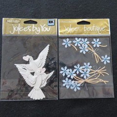 Lot of 19 JOLEE’S Stickers Floral Wedding Butterfly Kite Gifts – Scrapbook Card
