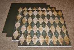 Daisy D’s Vintage Double Sided 12×12 Scrapbook Papers(4) ~ Harlequin