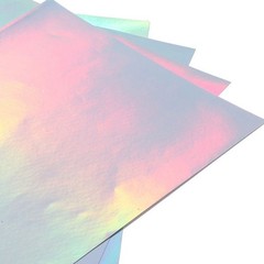 22 Sheets A4 Printable Holographic Sticker Paper Efficient Inkjet For DIY
