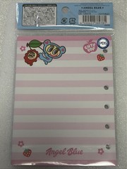 Angel Blue Sukipeta Sticker Binder Set Refill Pop Seal Heisei Retro Kawaii