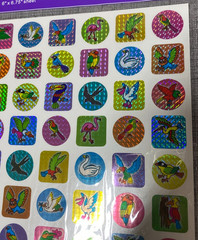 NOS Sticker King Vintage Cool RARE Prism Bird Stickers New Old Stock Lot of 5