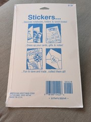 Vintage AMERICAN GREETINGS Dinosaur Stickers 4 Sheets Unopened NOS NIP