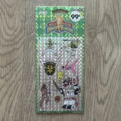 Vintage 1994 Mello Smello Mighty Morphin Power Rangers Stickers Mint New 1 Sheet