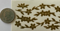 GOLD METALLIC FLOWER BORDER Stickers(19pc)Stampendous•Garden •Daisy•Card Making•