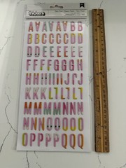 American Craft Thickers Color Fresh Foam Alaphabet Stickers 153PC Scrapbooking