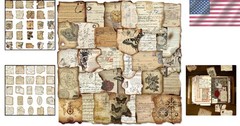100 High-Quality Vintage Stickers for Scrapbooking & Journaling – Artistic Charm