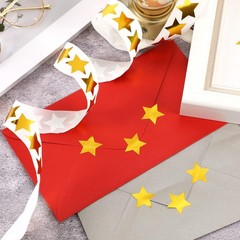Gold Star Stickers 1 Inch, 500 Pcs, Metallic Foil Reward Labels for Kids