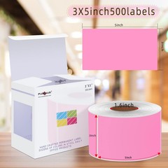 5″ x 3″ Rectangle Color Coding Labels,500 per Inventory Labels Color Code Sti…