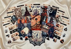 93 Pc Witch Junk Journal Kit Halloween Ephemera Bundle Tags Papers Gothic Art