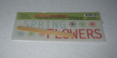 Transfer Titles – Spring Flowers – New