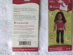 American Girl Bubble Stickers Sticker LotPack 8 And 3 Small Dolls And Lego Doll