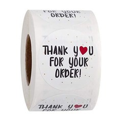 500Pcs 1.5″/2.5″ Thank You For Your Order Stickers Small Business Envelope Lable
