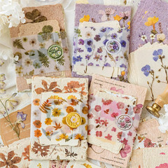120 Sheets Vintage Floral Scrapbook Papers Journaling Scrapbooking Supplies Kit