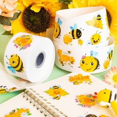 1200Pcs Bee Stickers for Kids, 1.5 inch Bee Theme Stickers, Cute Honey Sticks…