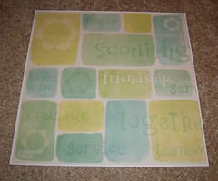 Autumn Leaves 12×12 Vellum Sheets (2) ~ Girl Scouting Words