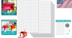 Clear and Readable 1200 PCS Number Stickers for Mailboxes & Organizers