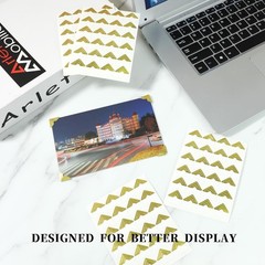 240 Pieces Photo Corners for Scrapbooking, Gold Photo Corner Stickers, Self-Adhe